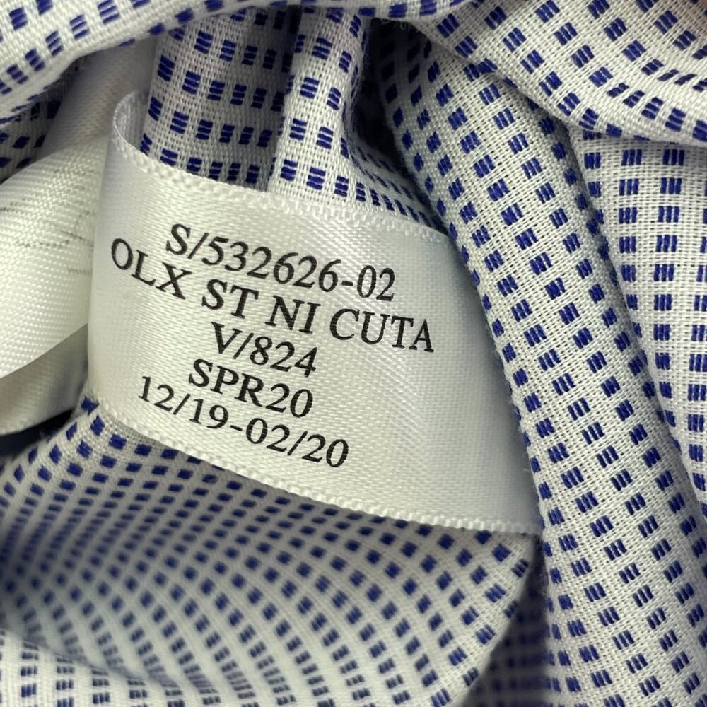 Banana Republic Men Standard-Fit Non-Iron Button-Down Shirt Marfa Blue Medium - Picture 4 of 8